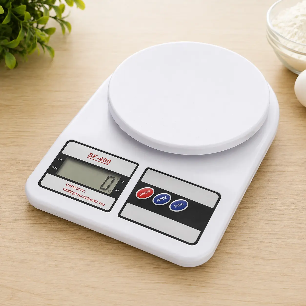 SF-400 Electronic Kitchen Scale – 10KG Digital Food Weighing Scale